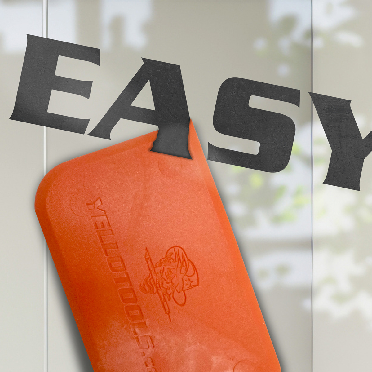 Yellotools YelloBlade Orange | Rakel zum Entfernen von Folien und Aufklebern