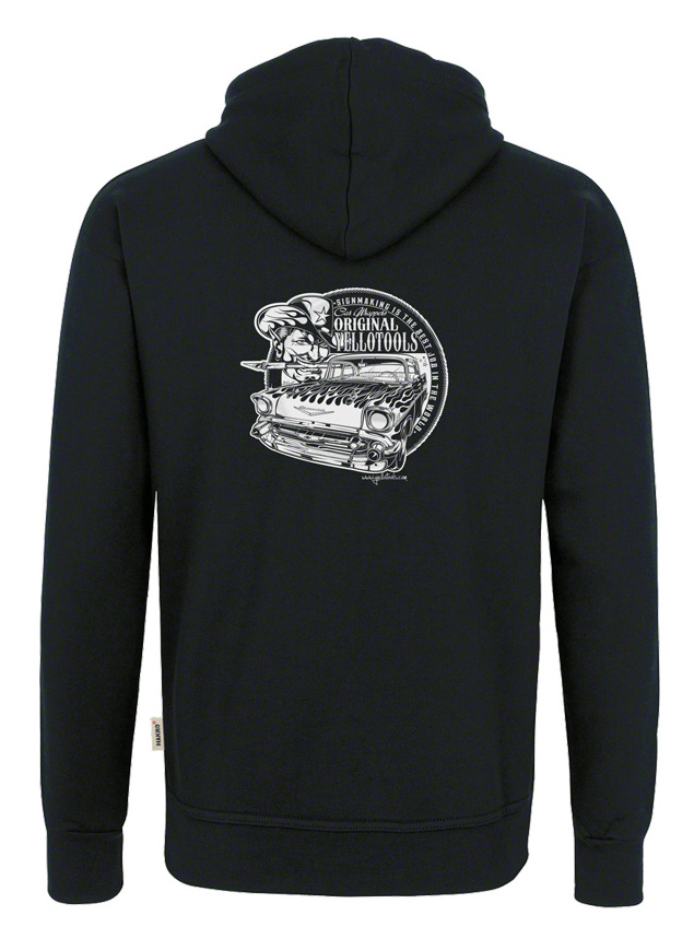 Yellotools hooded sweatshirt with back motif "Bel Air 1.0