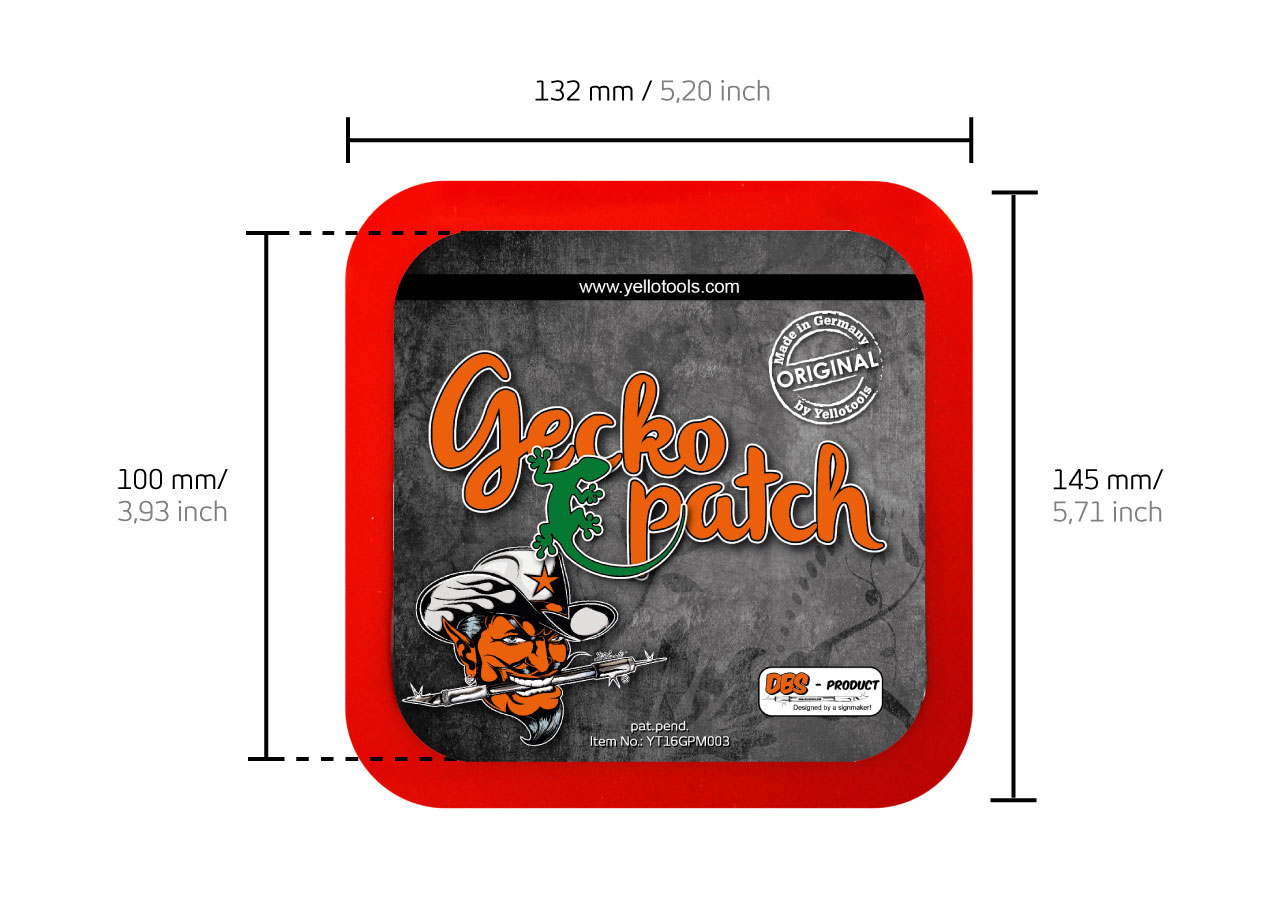 Yellotools GeckoPatch "L" Abmessungen