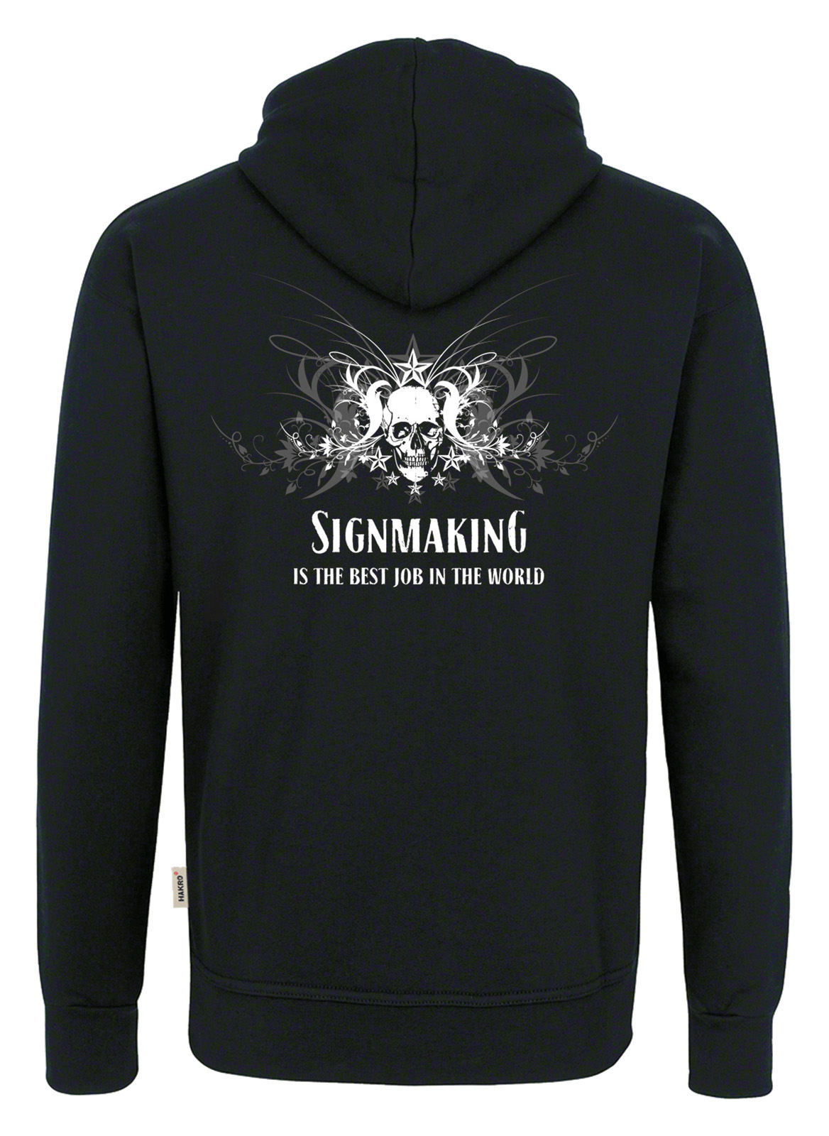 Yellotools hooded sweatshirt with back print "TribalSkull"