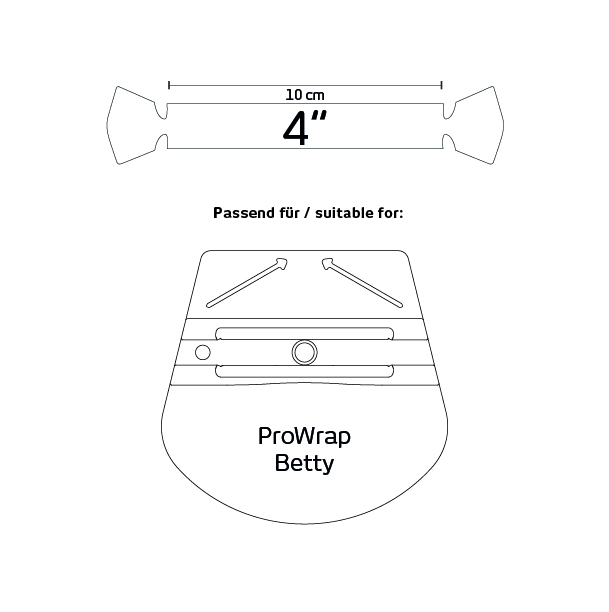 Yellotools APE T-Buffer Betty Wing Rakelbezug