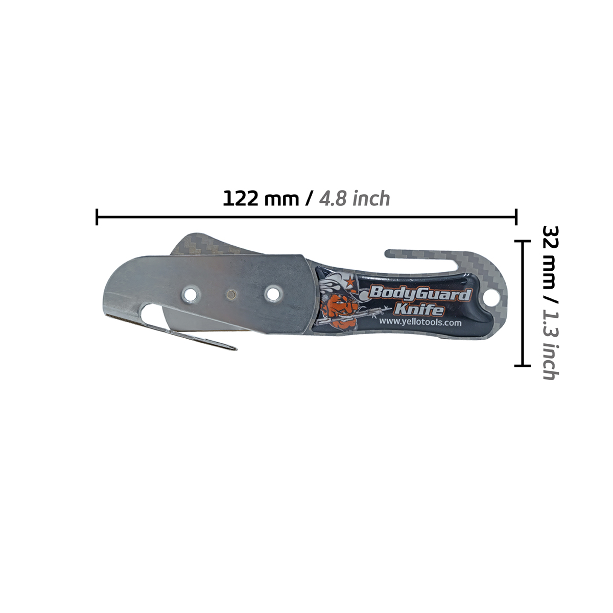 BodyGuardKnife dimension