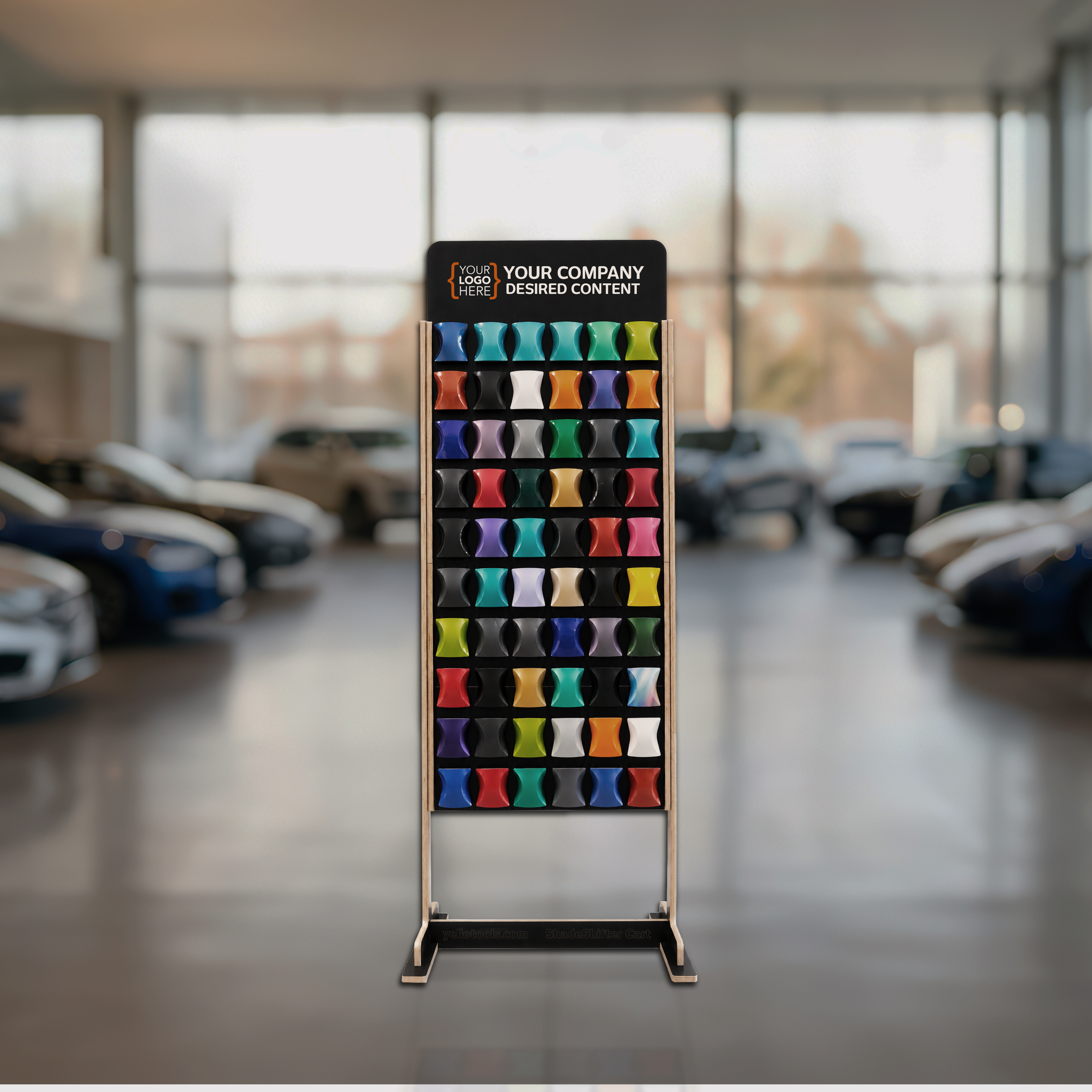 Anwendungsbild das Display steht im Verkaufsraum
