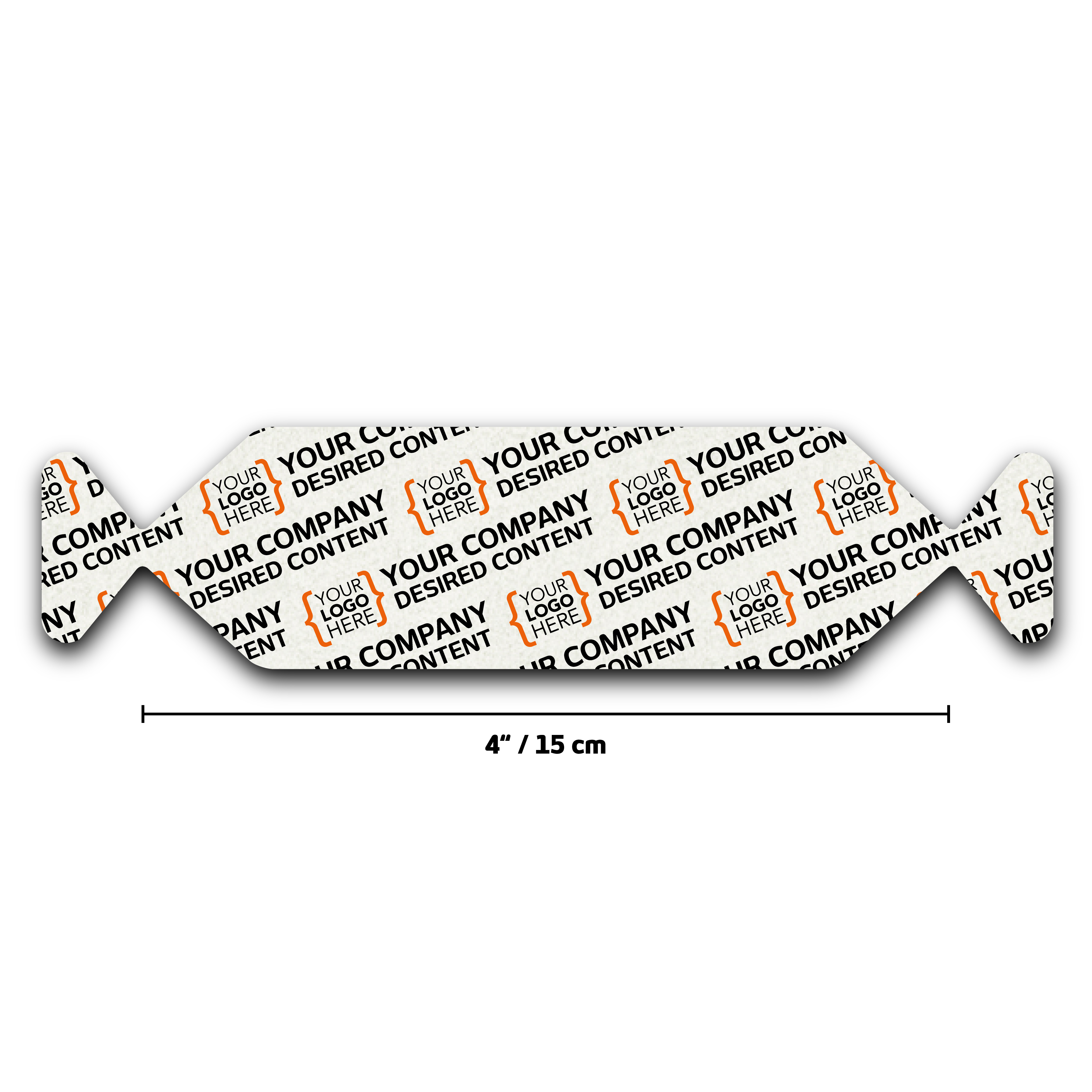 BufferBeast Master LOGO Rakelpolster 4 Zoll mit Maßangaben und Flügelform