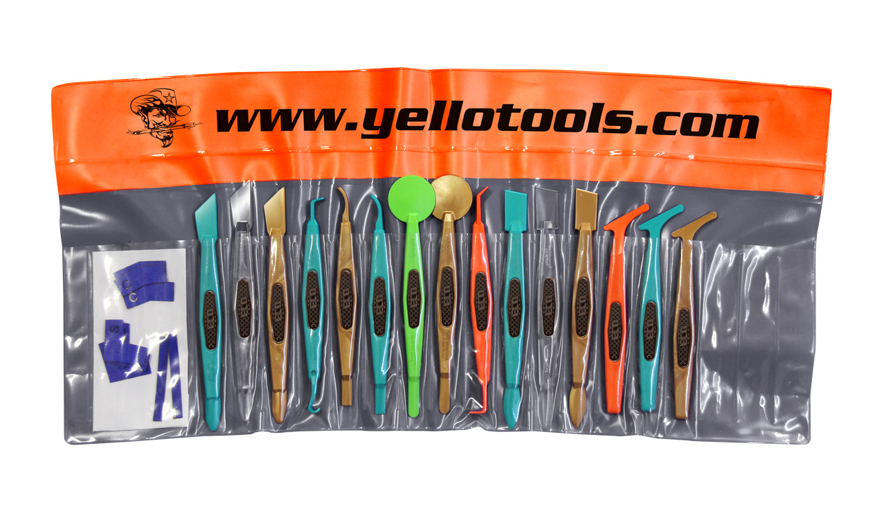 Yellotools WrapStick Eco Set | CarWrapping squeegee sticks without magnet