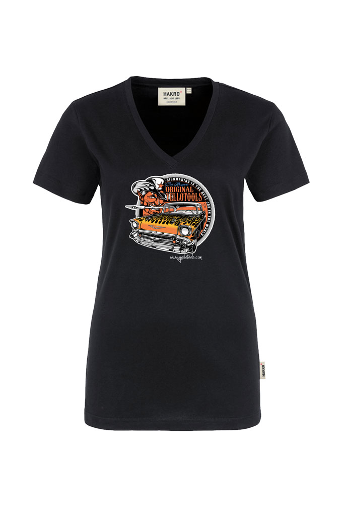 Yellotools Damen T-Shirt mit Frontmotiv "Bel Air 4.0"