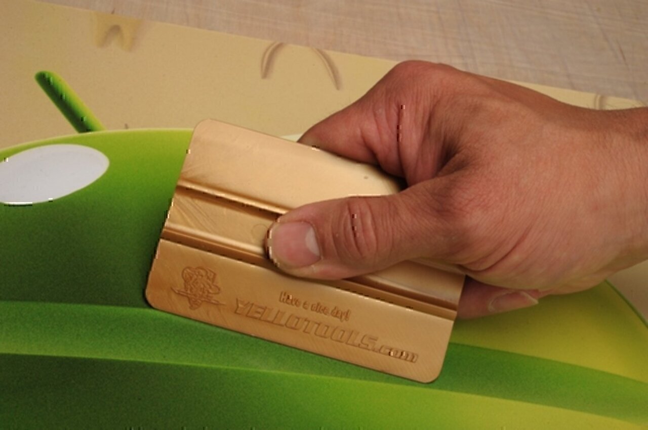 Rakel mit persönlicher Beschriftung von Yellotools