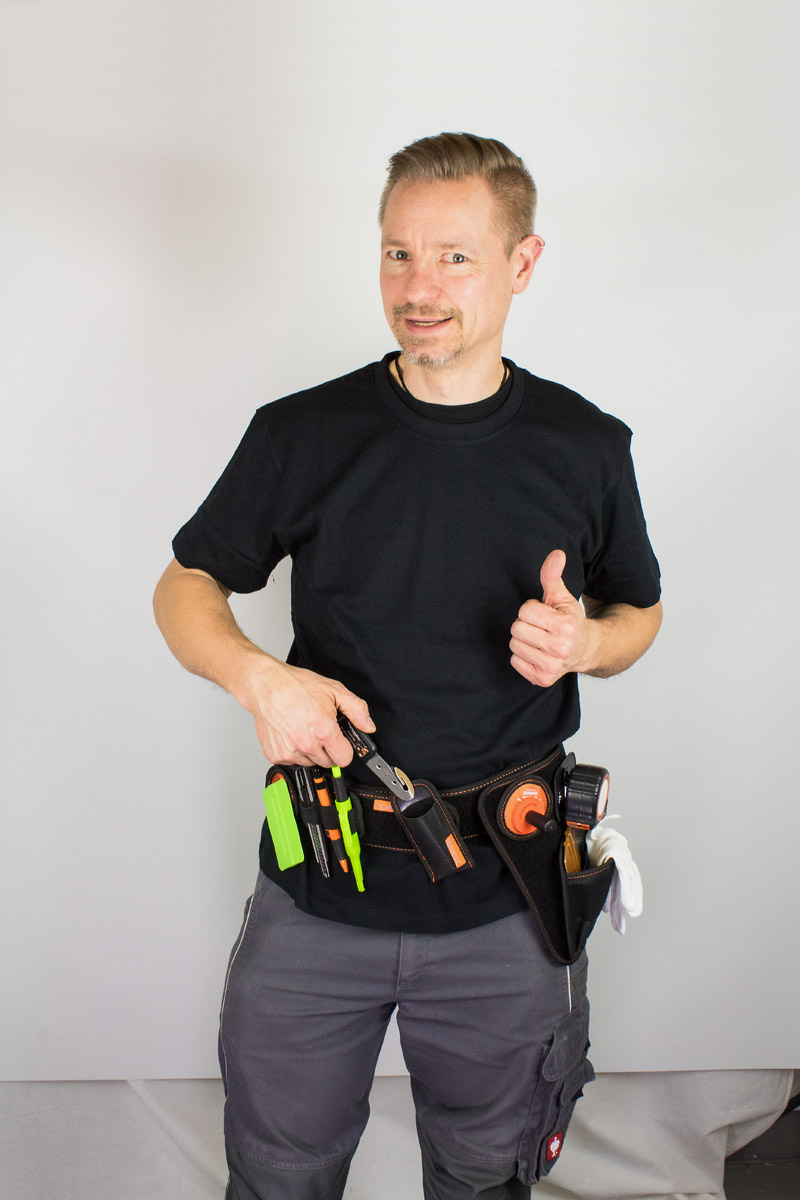 Yellotools YelloGear Quiver Anwendungsbeispiel mit YelloGear Belt