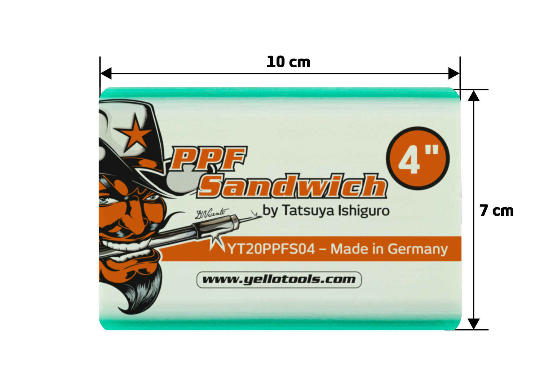 Schnäppchen PPF Sandwich 4" | Rakel Nassverklebung | Yellotools