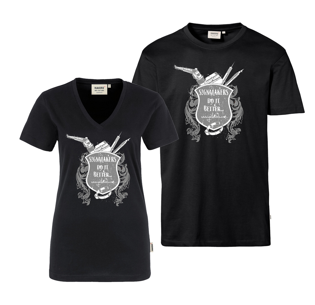 Ladies men T-shirt with motif Retro front | Yellotools