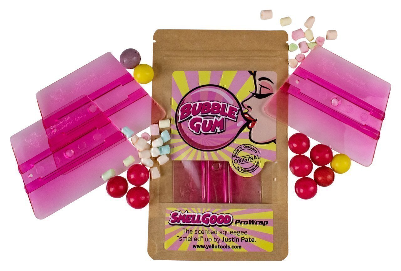 Yellotools SmellGood ProWrap BubbleGum Duftrakel mit Kaugummis und Verpackung