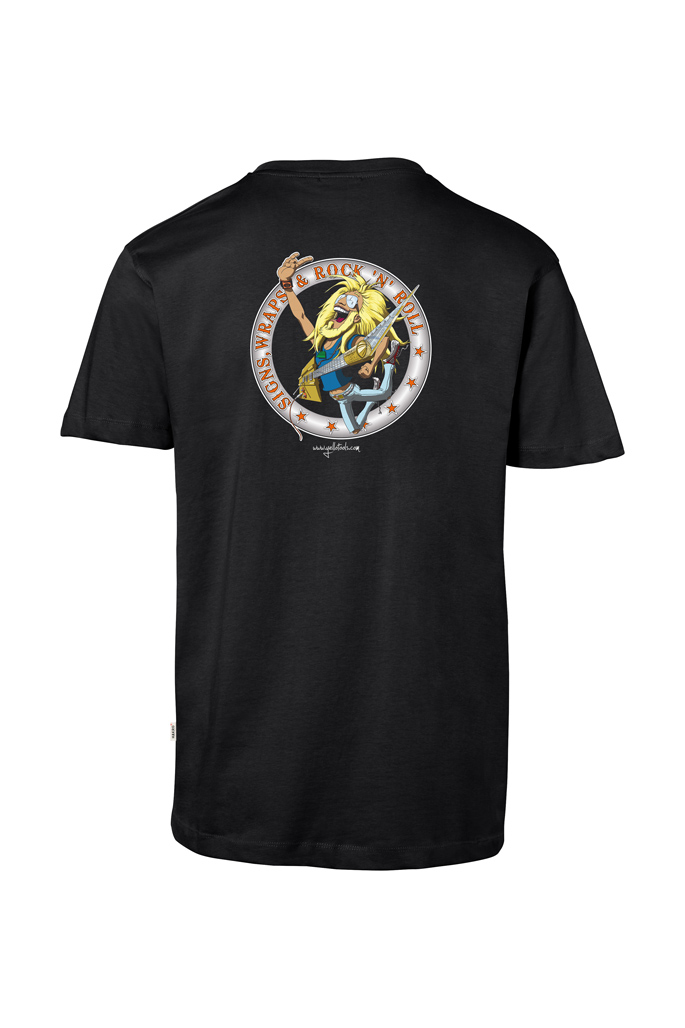 Yellotools mens T-shirt with motive Rock in the back