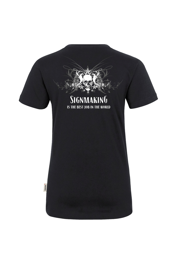 Yellotools Damen T-Shirt mit Motiv TribalSkull hinten