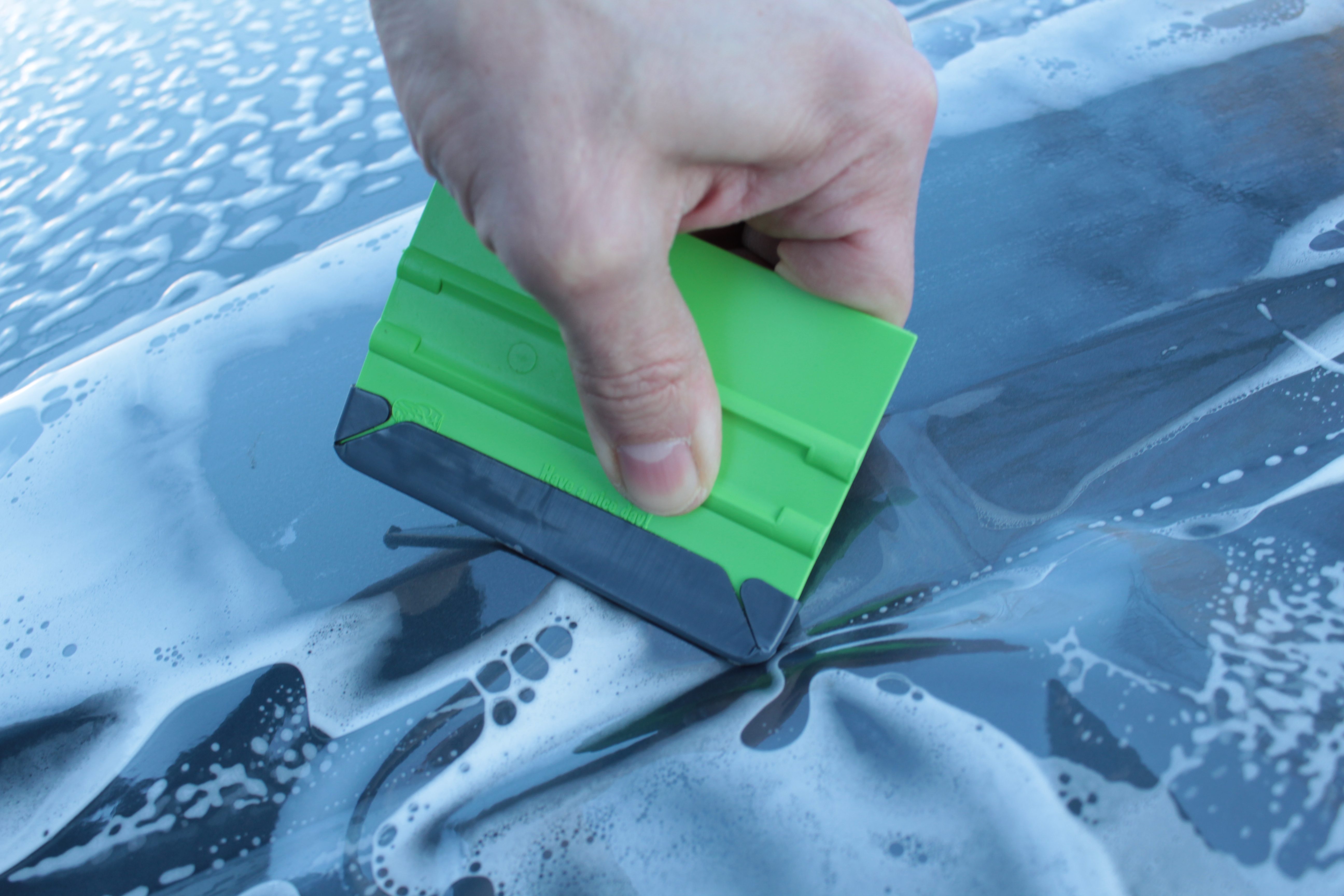 Yellotools APE T-Buffer PPF squeegee pad application example picture