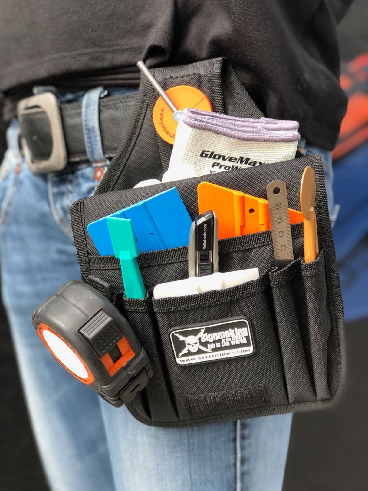 Yellotools YelloBelt ProWrap black on belt