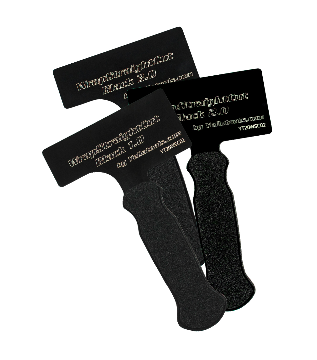 Yellotools WrapStraight Cut Black Set | CarWrapping Spatula