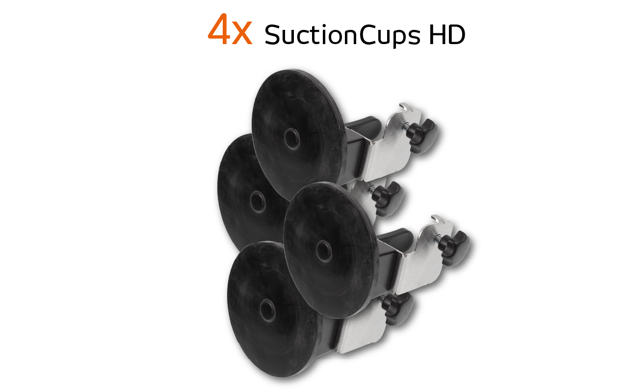 4x Suction Cup HD | großer Saugnapf für Werbetechniker Folierhilfe 360 Racer | Yellotools