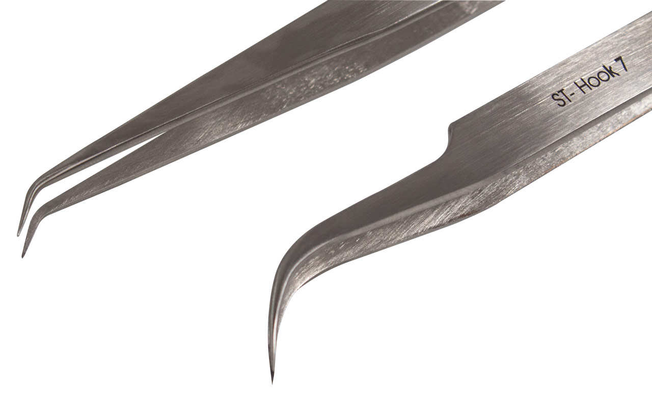 Yellotools SignTweezer Hook detail view of tool tips