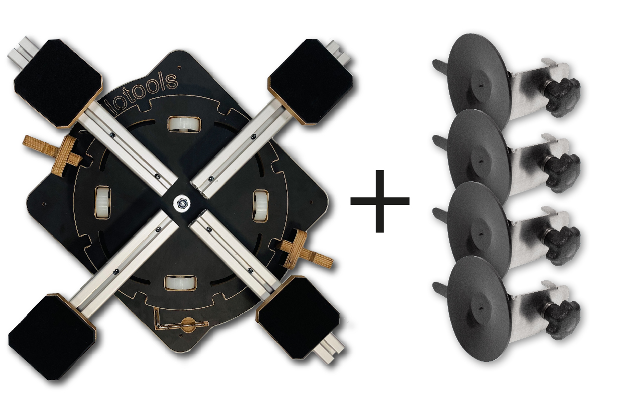 360 Racer mit Suction Cup | drehbare Folierhilfe inkl. Saugnäpfe | Werbetechnik | Yellotools