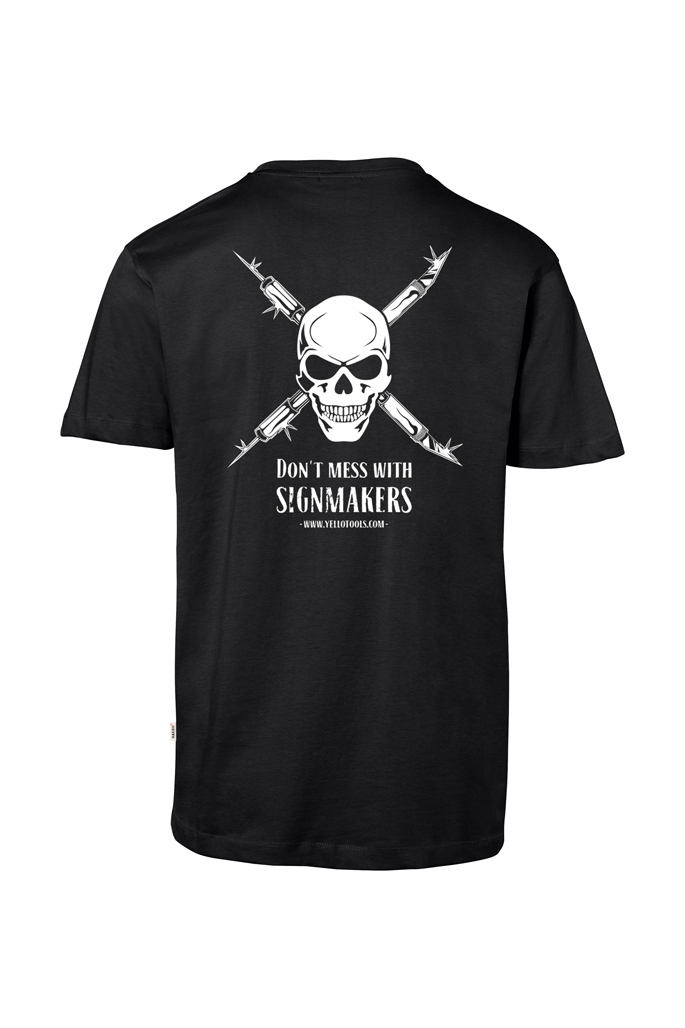 Yellotools Herren T-Shirt mit Motiv CrossSkull hinten