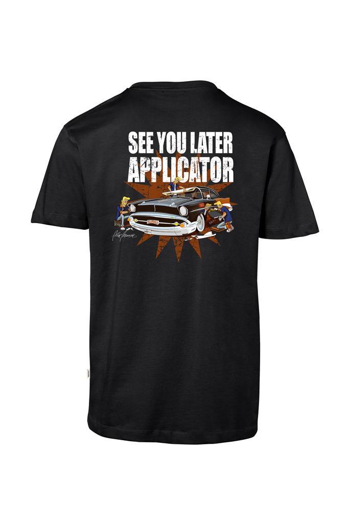 Yellotools Herren T-Shirt mit Motiv Applicator hinten