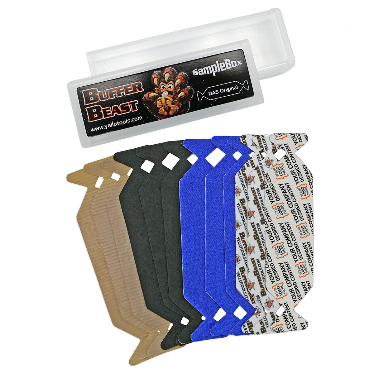 BufferBeast Sample Box 4" Rakelset mit YourLogoHere