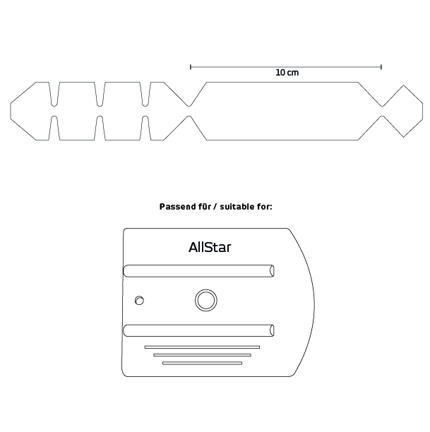 Yellotools YelloWings MicroFine AllStar Zeichnung mit Rakel