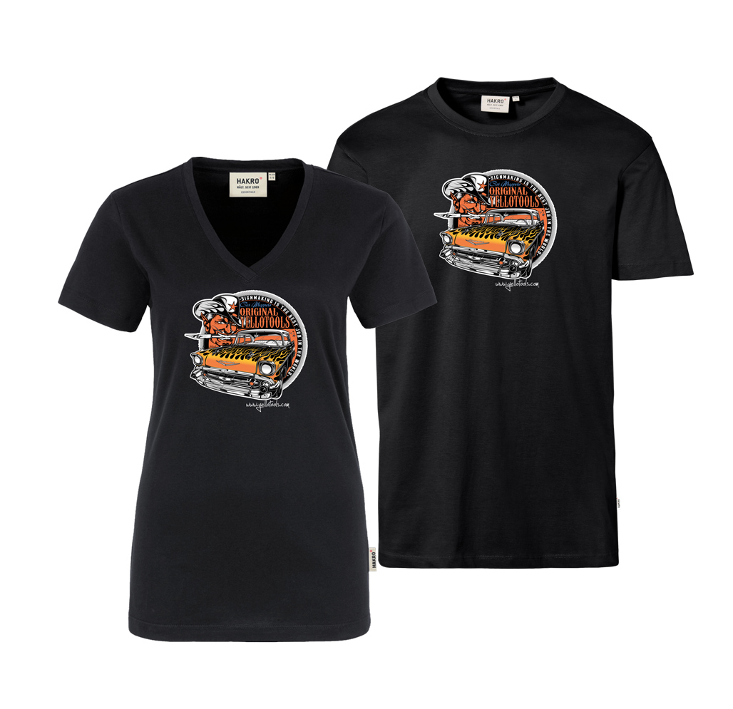 Ladies men T-shirt with motif Bel Air 4.0 front | Yellotools