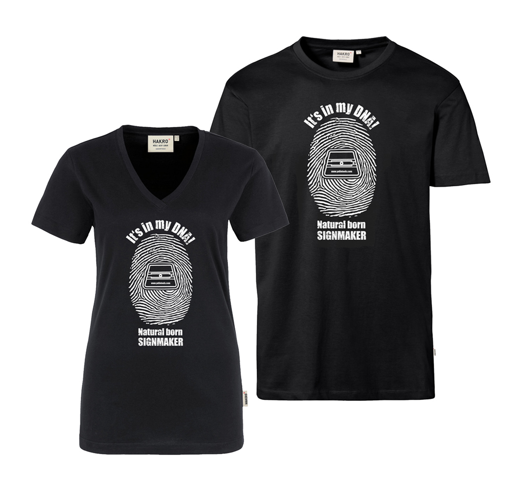 Ladies men T-shirt with motif DNA front | Yellotools