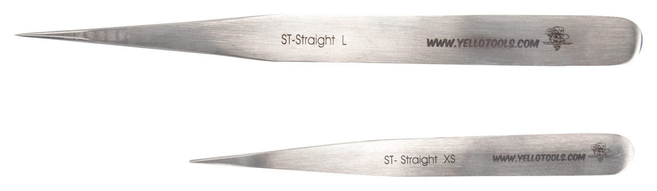 Yellotools SignTweezer XS | Gerade Pinzetten für Entgitterarbeiten