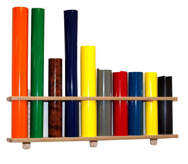 Yellotools YelloSpare Rack | Wall Rack for 10 Coreless Film Rolls