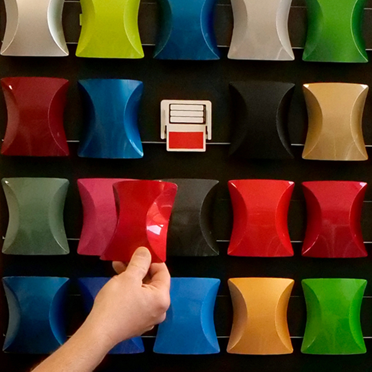 Shade Shifter showroom 3D Folienmuster zum mitnehmen