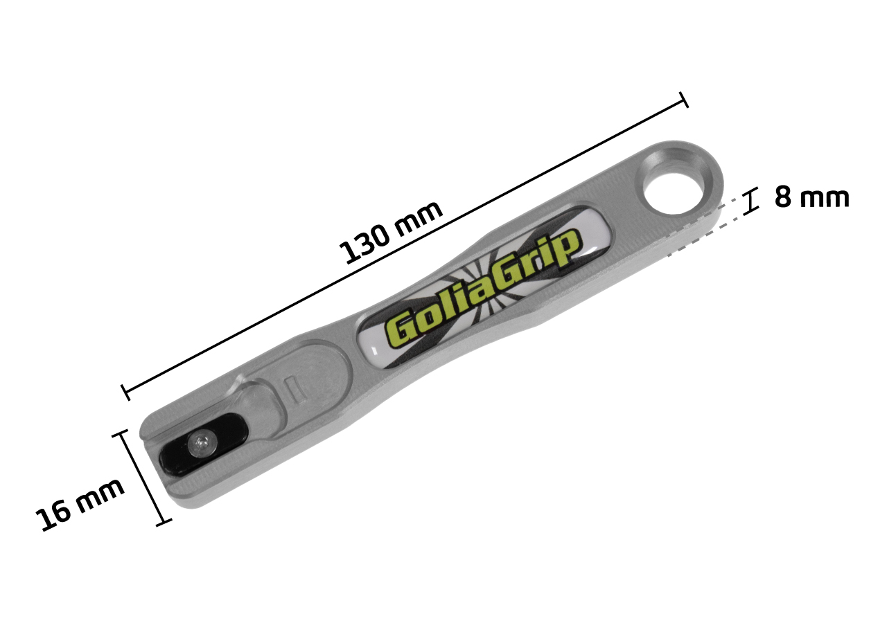 Yellotools GoliaGrip Aluminiumgriff Abmessungen