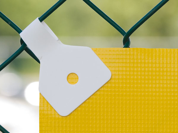 Yellotools BannerBone Classic installed on yellow banner