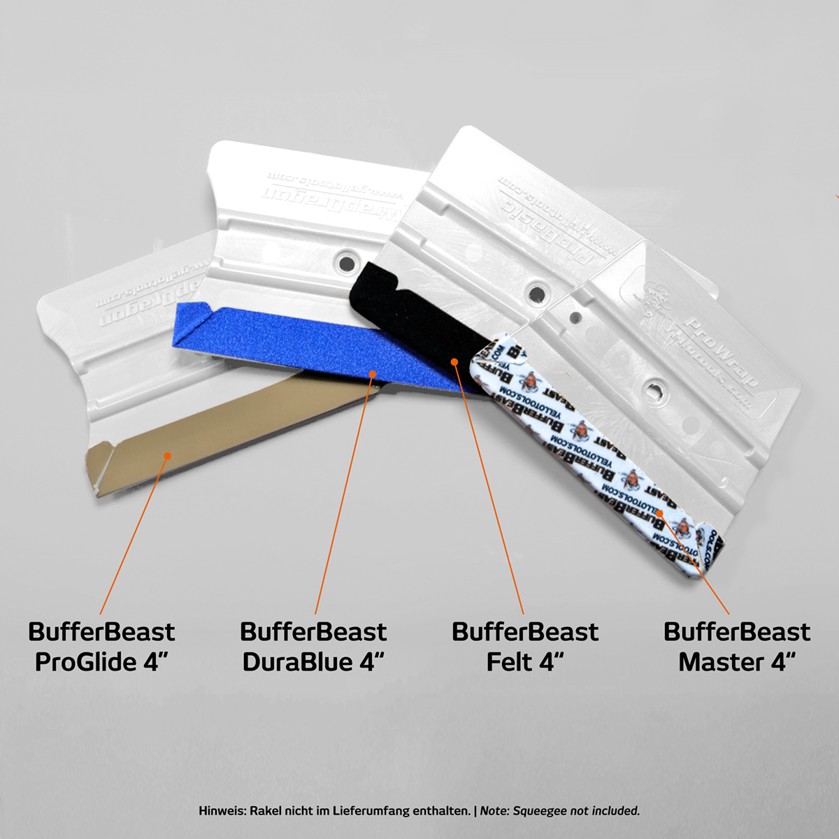 BufferBeast SampleBox 4“ | Rakel-Schutzbezüge für jeden Einsatz