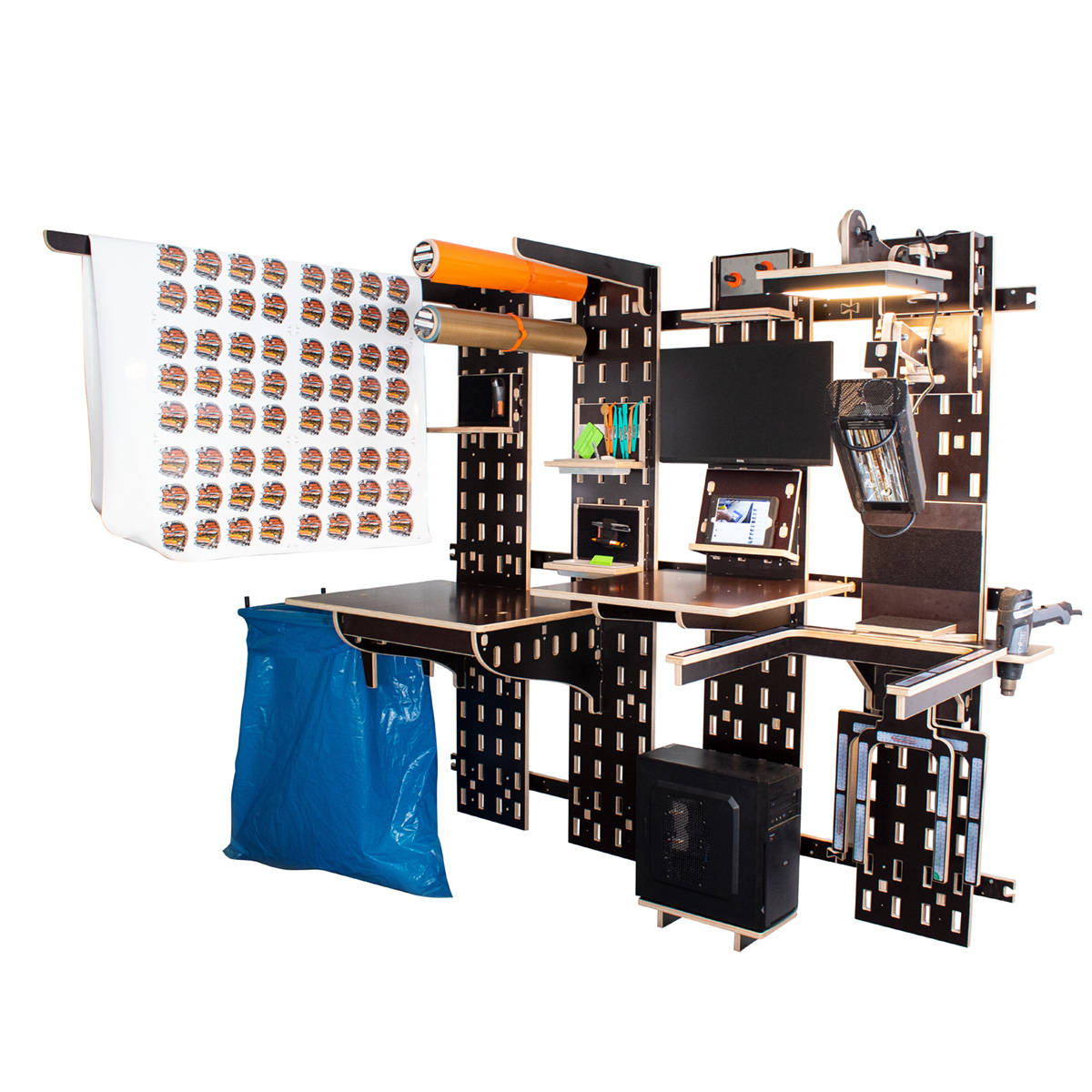 Yellotools YelloPEG modular tool wall
