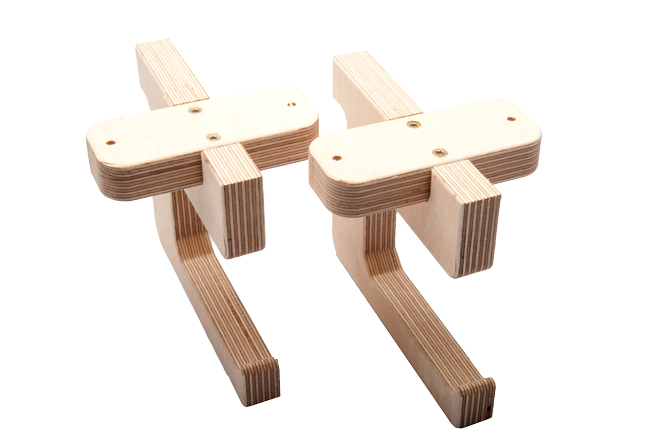 Yellotools LeanRuler Brackets Tabel | Underbench brackets for cutting rulers