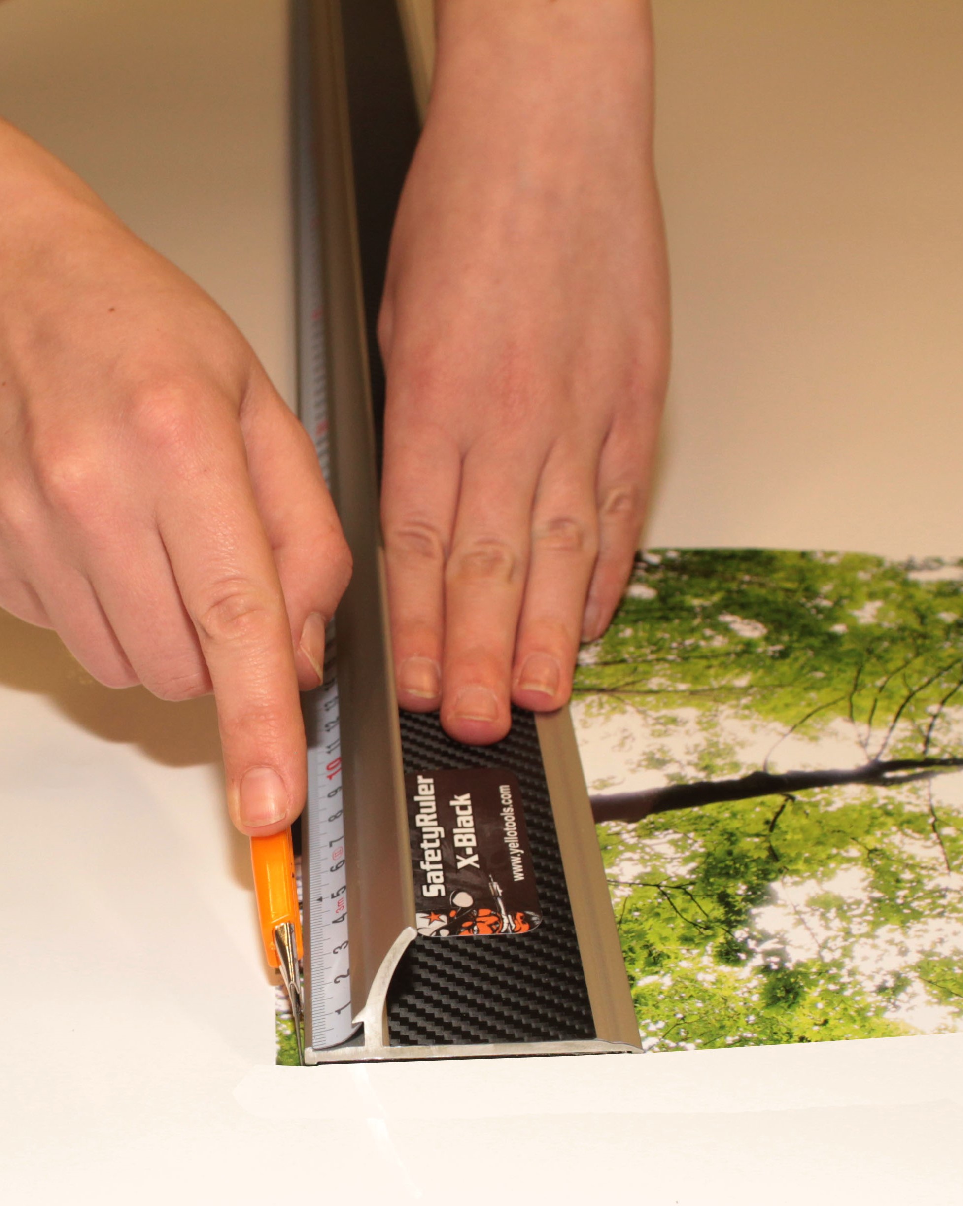 Yellotools SafetyRuler X-Black | hardened cutting ruler