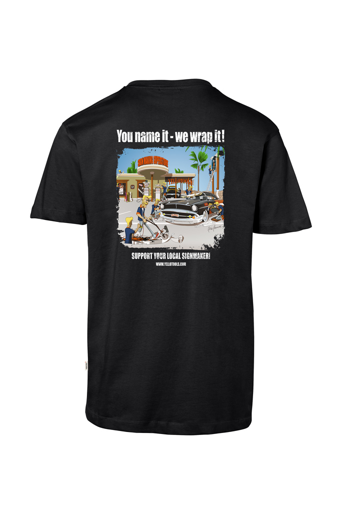 Yellotools Herren T-Shirt mit Motiv WrapIt hinten