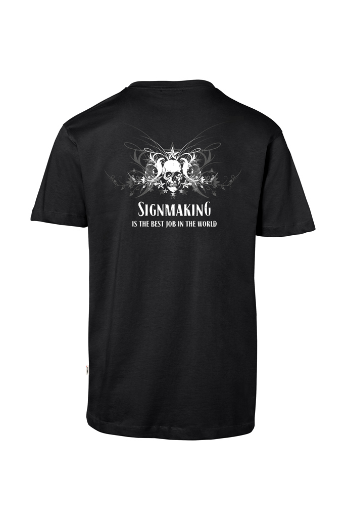 Yellotools mens T-Shirt with motive TribalSkull in the back