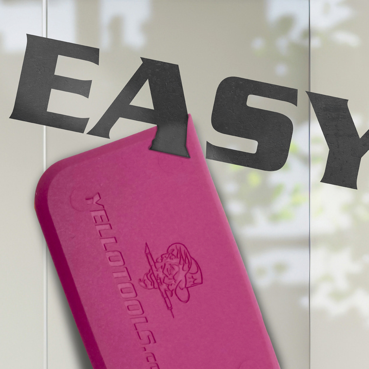 Yellotools YelloBlade Pink | Rakel zum Entfernen von Folien und Aufklebern