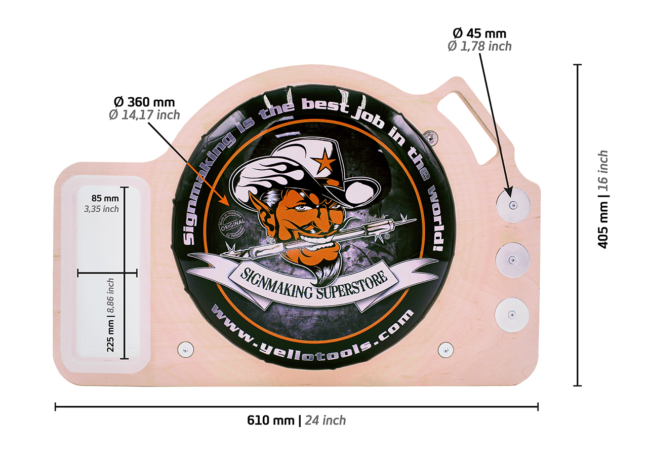 Yellotools LowRider with dimensions