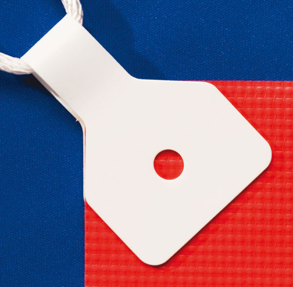 Yellotools BannerBone Classic installed on red banner