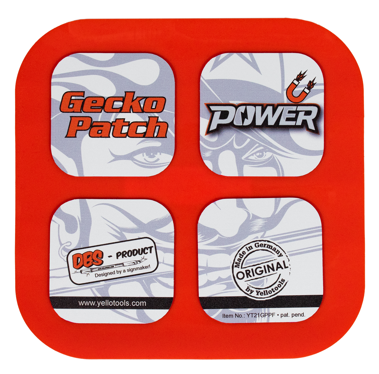 Yellotools GeckoPatch Power Flexi | adhesive pad for glass surfaces