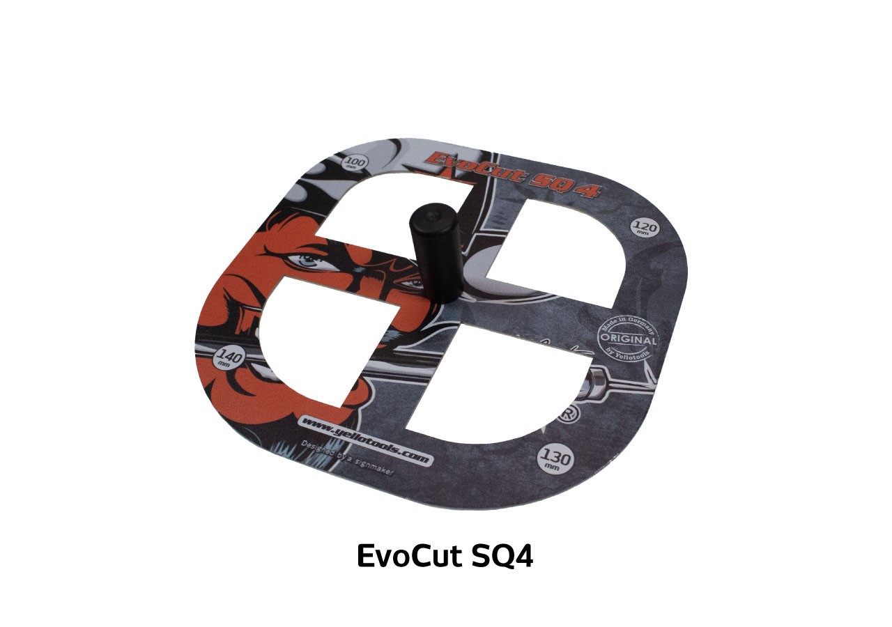 Yellotools EvoCut SQ 4 Konturenschablone