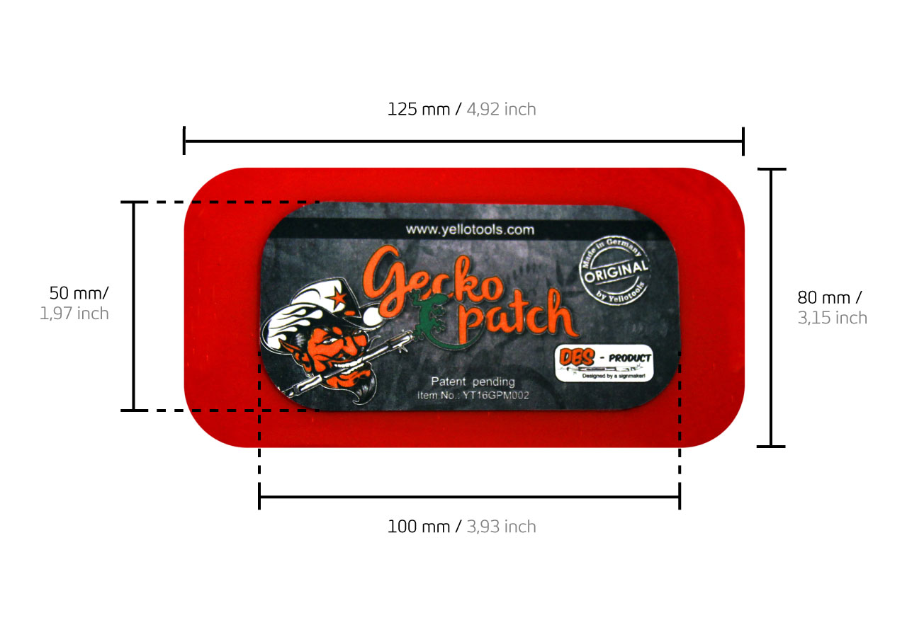 Yellotools GeckoPatch "M" Abmessungen