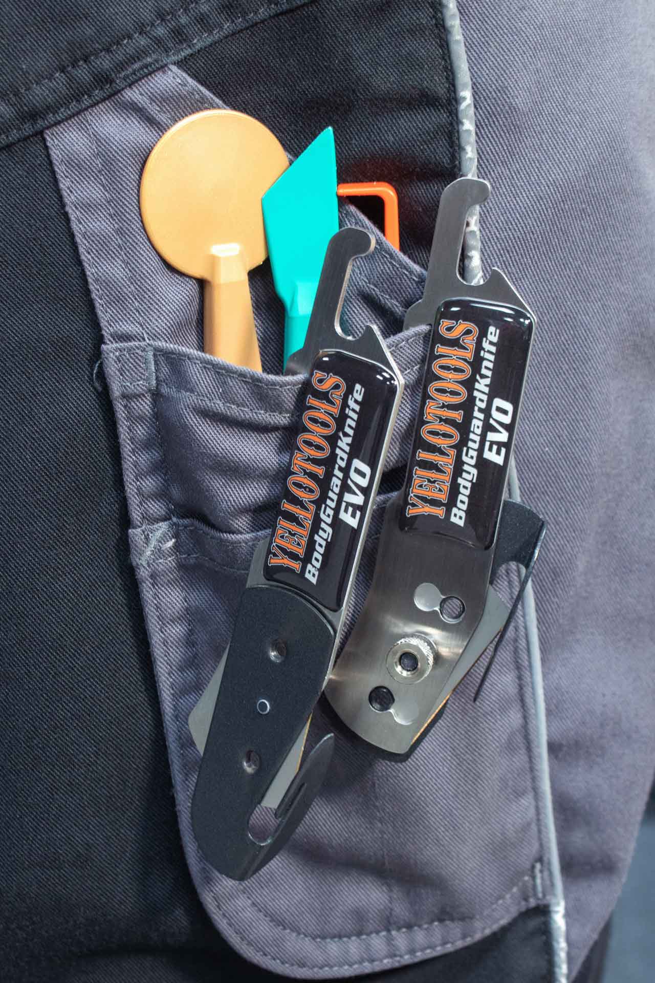 Yellotools BodyGuardKnife EVO ready to hand in your pocket