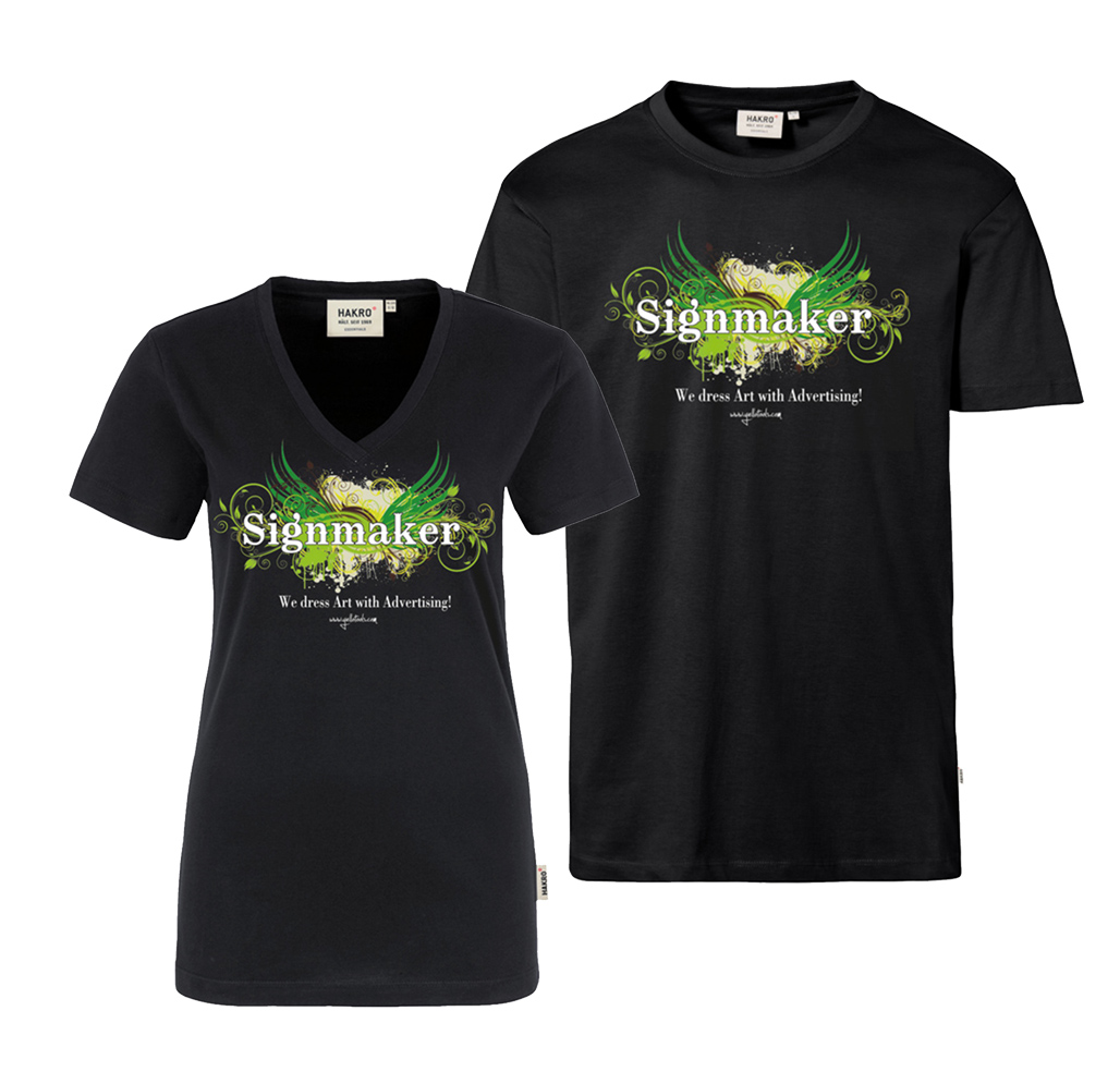 Ladies men T-shirt with motif GreenWings front | Yellotools
