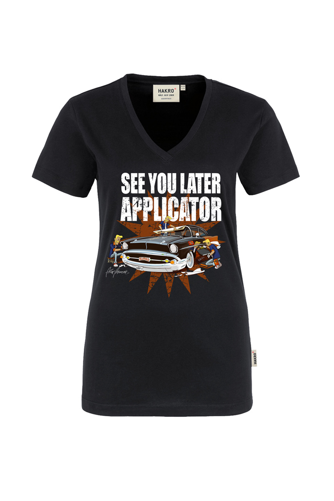 Yellotools ladies T-Shirt with motive Applicator in front