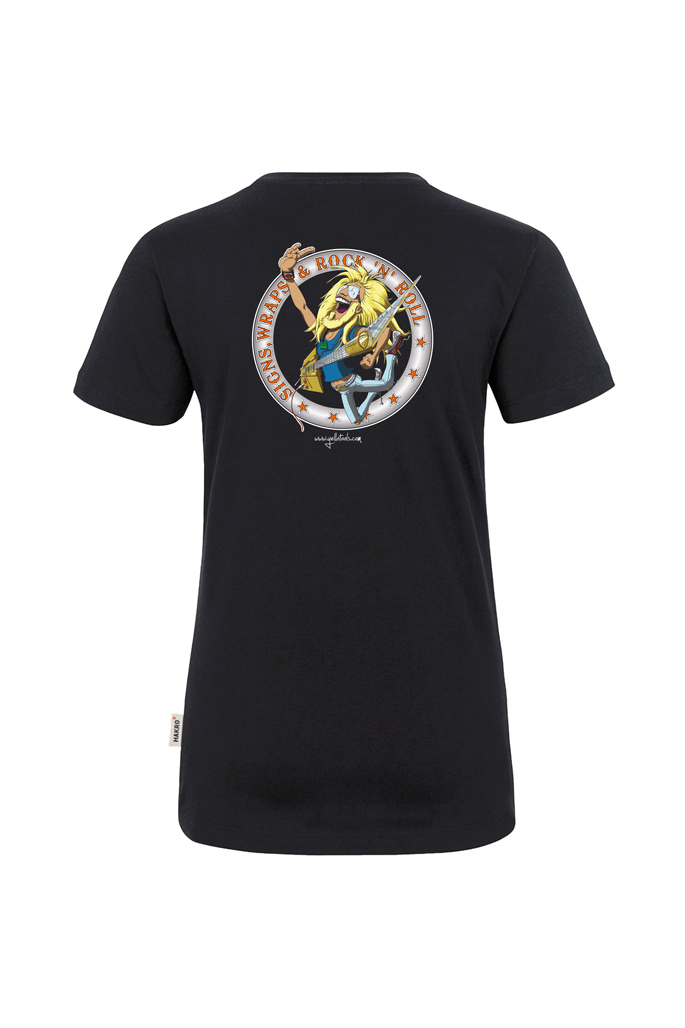 Yellotools ladies T-shirt with motive Rock in the back